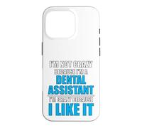 Custodia per iPhone 16 Pro Carriera dentale Ama il mio lavoro Pazzo assistente dentale