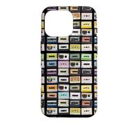 Custodia per iPhone 16 Pro Cassette Tapes Nostalgic Mixtape Music Graphic