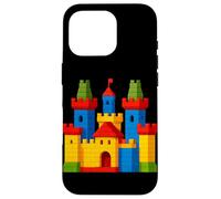 Custodia per iPhone 16 Pro Castle Block Building Brick Builder Giocattoli di costruzione