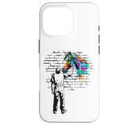 Custodia per iPhone 16 Pro Cavallo colorato Graffiti Street Art Painter Artist Horse