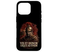 Custodia per iPhone 16 Pro Centurione Romano con Elmo Mlitare Arte Legioni Roma