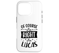 Custodia per iPhone 16 Pro Certo che ho ragione I'm Lucas Nome personalizzato