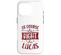 Custodia per iPhone 16 Pro Certo che ho ragione I'm Lucas Nome personalizzato