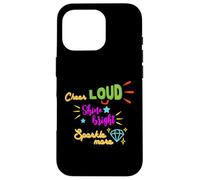 Custodia per iPhone 16 Pro Cheerleader Cheer Loud Shine Bright Cheerleaders regalo