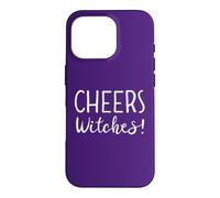 Custodia per iPhone 16 Pro Cheers Witches Womens Funny Witch Halloween Drinking Witchy
