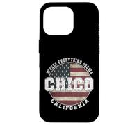 Custodia per iPhone 16 Pro Chico California, Vintage bandiera americana