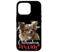 Custodia per iPhone 16 Pro Chihuahua Mamma Capelli Lunghi Chiwawa Cane Il Cane Madre