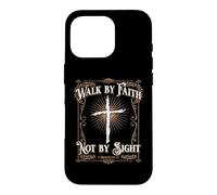 Custodia per iPhone 16 Pro Christian Walk by Faith Not by Sight 2 Corinzi 5:7