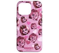 Custodia per iPhone 16 Pro Chucky And Tiffany Hearts All-Over Print