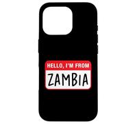 Custodia per iPhone 16 Pro Ciao, vengo dallo Zambia
