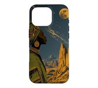 Custodia per iPhone 16 Pro Cielo notturno sopra le formazioni rocciose del deserto