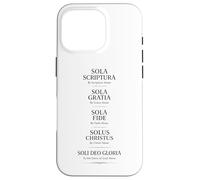Custodia per iPhone 16 Pro Cinque Solas Riforma Riforma Teologia Scrittura Bibbia Dio