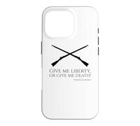 Custodia per iPhone 16 Pro Citazione di Patrick Henry - Dammi la libertà o dammi la morte!