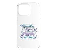 Custodia per iPhone 16 Pro Citazione spirituale della libellula Angelo Remembrance