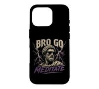 Custodia per iPhone 16 Pro Citazioni sullo stoicismo di Bro Go Meditate Marcus Aurelio