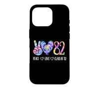Custodia per iPhone 16 Pro Class Of 1982 Camicia Tie Dye Senior Graduazione Class Reunion