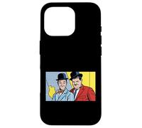 Custodia per iPhone 16 Pro Classico Comico Duo Pop Art Retro Bombetta Cappello Illustrazione