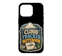 Custodia per iPhone 16 Pro Cloud Tracker Notebook meteo umorismo