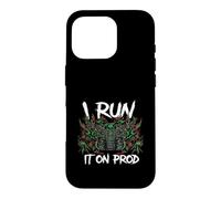 Custodia per iPhone 16 Pro Coder DevOps I Run It On Prod Hacker Skull
