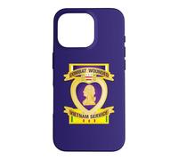 Custodia per iPhone 16 Pro Combattere Ferito Cuore Viola Vietnam Servizio