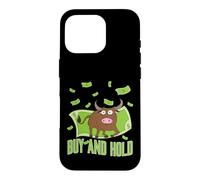 Custodia per iPhone 16 Pro Comprare & Tenere Toro con Dollari Capitalismo Toro Mercato