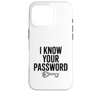 Custodia per iPhone 16 Pro Conosco la tua password Divertente Geek Gamer