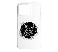 Custodia per iPhone 16 Pro Cool Alien amico proclama amore per sé - UFO Alien divertenti
