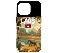 Custodia per iPhone 16 Pro Cool Laos Nature Costume per elefante e gli amanti del paese