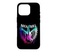 Custodia per iPhone 16 Pro Cool Rock'n Roll Guitar Wings Music, concerto di una rock band