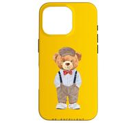 Custodia per iPhone 16 Pro Cool Teddy Bear Happy Quotes Illustration Graphic Designs