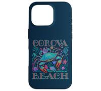 Custodia per iPhone 16 Pro COROVA BEACH NORTH CAROLINA BLUE CRAB ESTIVE VACANZA ARTE