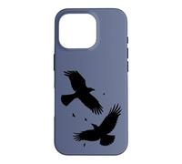 Custodia per iPhone 16 Pro Corvo Famiglia Wind-Borne Tranquillo