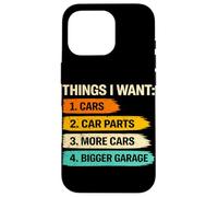Custodia per iPhone 16 Pro Cose che voglio Auto Ricambi Auto Garage Più Grande Divertente Amante Dell'automobile