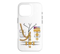 Custodia per iPhone 16 Pro Costume da ufficiale generale del dittatore militare per Halloween