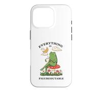 Custodia per iPhone 16 Pro Cozy Cottagecore Coffee Frog Art