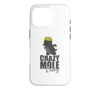 Custodia per iPhone 16 Pro Crazy Mole Lady Animal Tumulo
