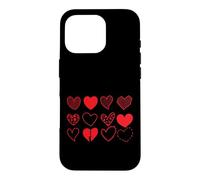 Custodia per iPhone 16 Pro Cuori Set Dodici Variazioni