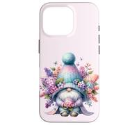 Custodia per iPhone 16 Pro Cute Aesthetic Spring Must Haves With Lilac Gnome Graphic