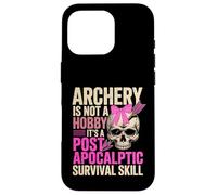 Custodia per iPhone 16 Pro Cute Archery Girl Not A Hobby It's Post Apocalyptic Skill