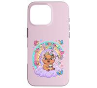 Custodia per iPhone 16 Pro Cute Baby Capybara Birthday Cappy Birthday to Me Girls