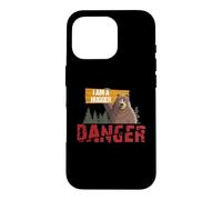 Custodia per iPhone 16 Pro Cute Bear Gifts - Danger I Am A Hugger - Bears Hug Gift