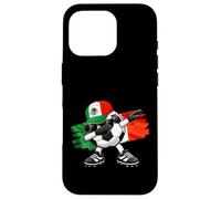 Custodia per iPhone 16 Pro Dabbing Mexico Soccer Ball Mexican Flag Football