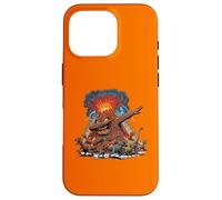 Custodia per iPhone 16 Pro Dabbing Volcano Geography Volcanologist Scary Dinosaur