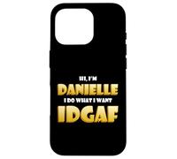 Custodia per iPhone 16 Pro Danielle Costume IDGAF Meme Funny Halloween For Dani