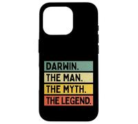 Custodia per iPhone 16 Pro Darwin The Man The Myth The Legend Citazione personalizzata divertente