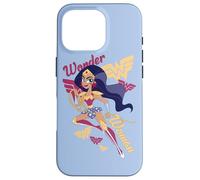 Custodia per iPhone 16 Pro DC Super Hero Girls Wonder Woman and Logos
