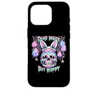 Custodia per iPhone 16 Pro Dead Inside But Hoppy Skull Bunny Pastel Goth Easter