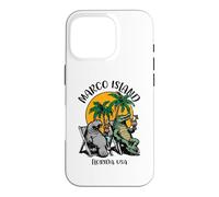 Custodia per iPhone 16 Pro Design divertente a forma di lamantino a coccodrillo di Marco Island Florida USA
