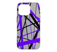 Custodia per iPhone 16 Pro Diagonal Dynamics Lilla-Viola e Nero