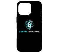 Custodia per iPhone 16 Pro Digital Detective Cybersecurity IT Specialist Analista Tech